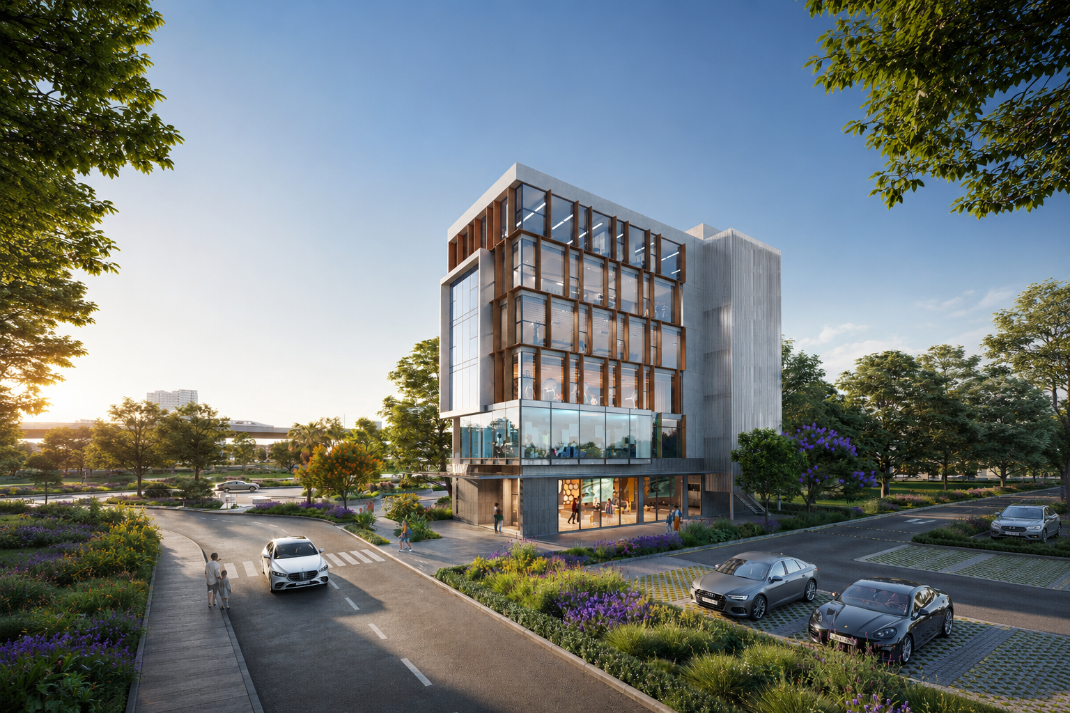 Block thương mại 6 tầng AVA Center