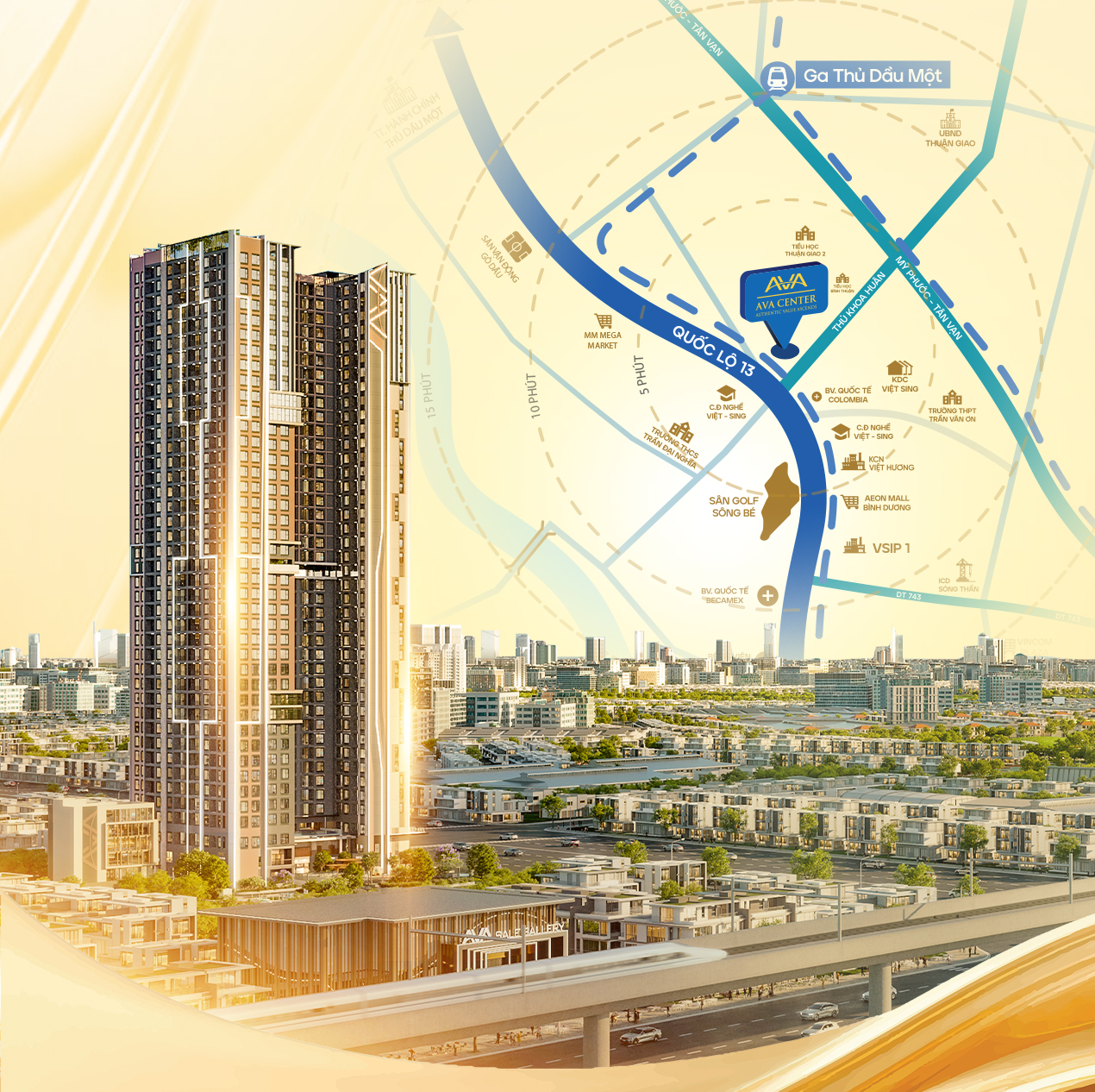 Vị trí AVA Center